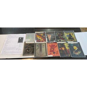 Vtg Rudolf Bauer 1889-1953 Ten Art Transparencies German Expressionist Titled